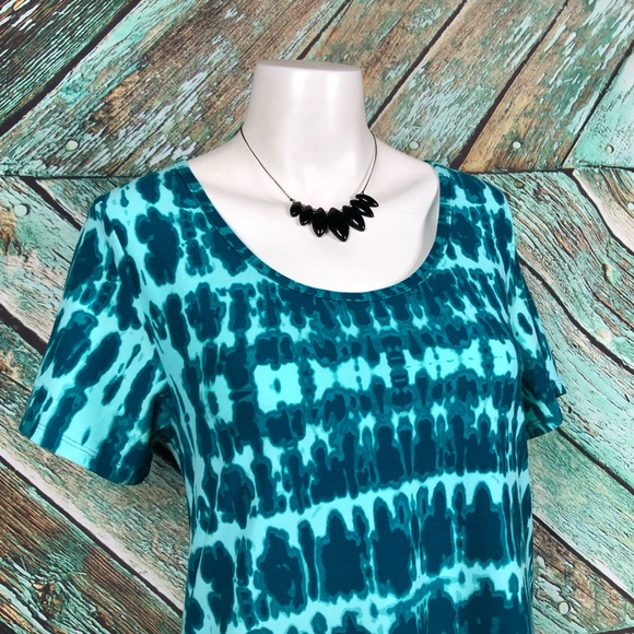 C4 - LuLaRoe| Teal Classic Tee - S - Picture 2 of 5